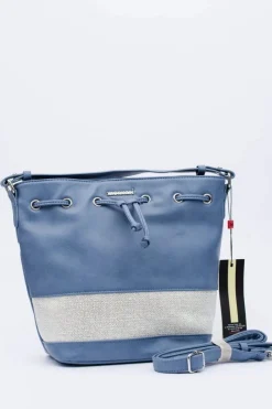 Outlet Damska Torebka Niebieski Worek Torebki Monnari|Torebki Klasyczne