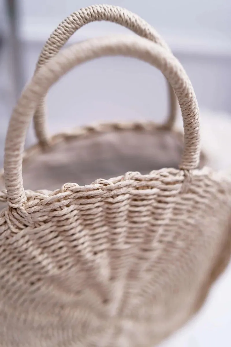 Torebki Klasyczne>Boto Damska Torebka Pleciona Octario Beżowa