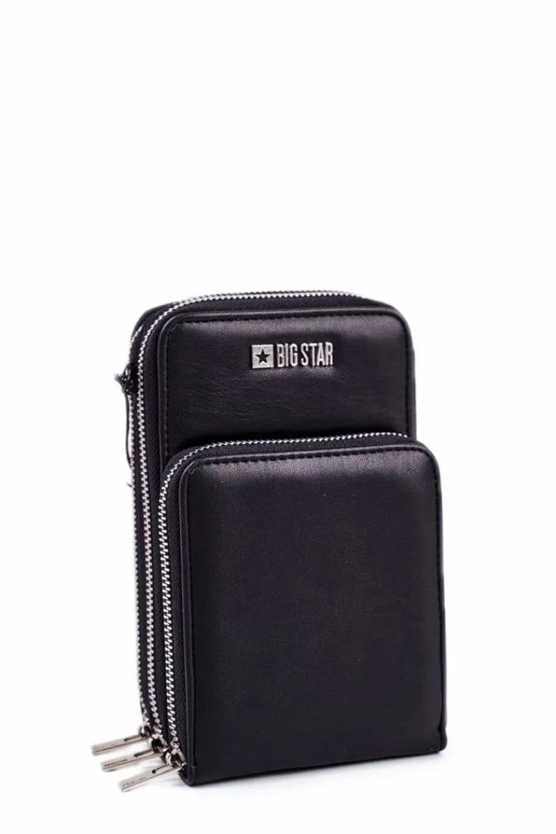 New Big Star Shoes Damska Torebka Portfel 2w1 BIG STAR GG674004 Czarna