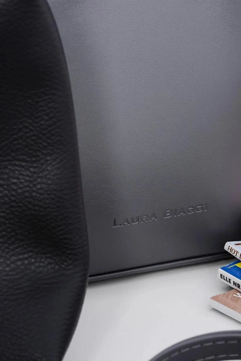 Damska Torebka Shopper Szara + Kosmetyczka Torebki Klasyczne