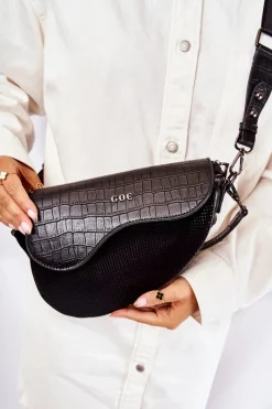 Clearance Damska Torebka Siodełko ZNJ042 Czarna Torebki Klasyczne|Listonoszki