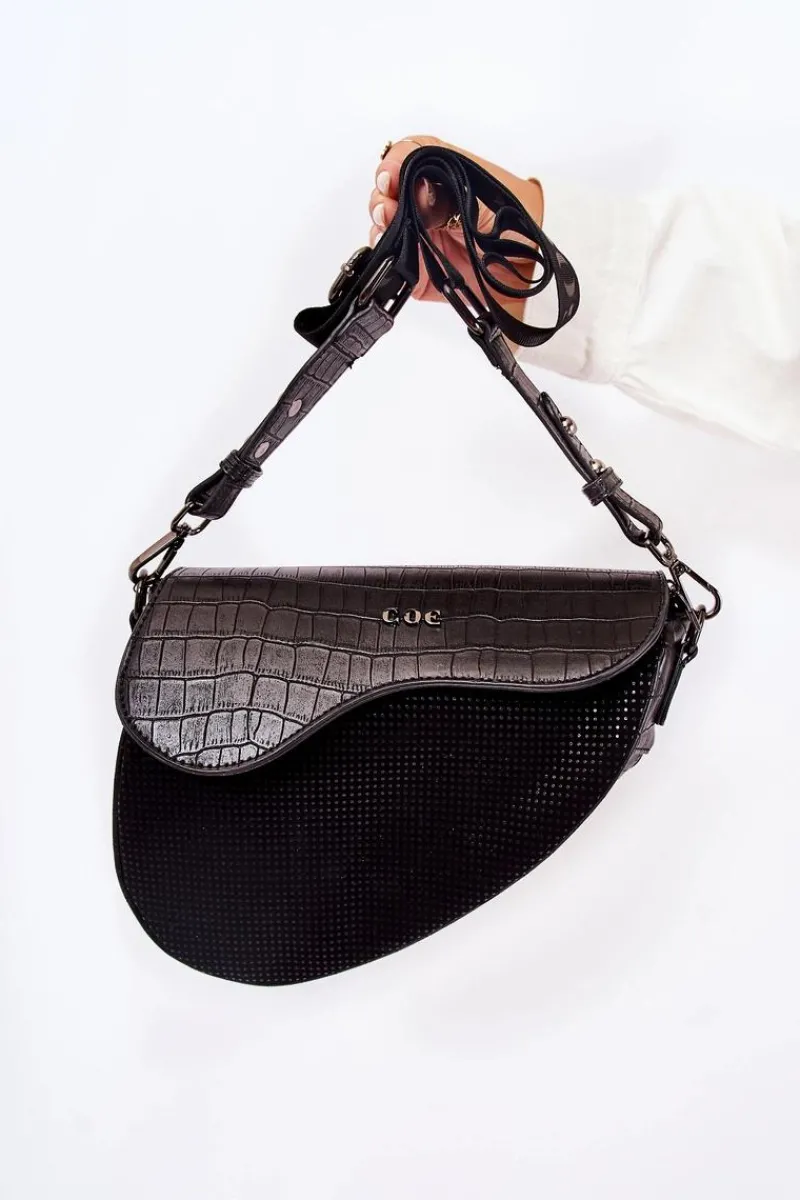 Clearance Damska Torebka Siodełko ZNJ042 Czarna Torebki Klasyczne|Listonoszki