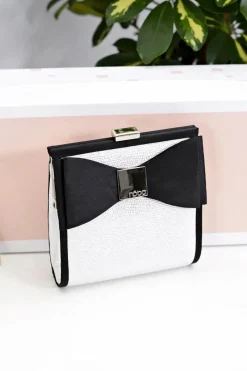 Clearance Damska Torebka Srebrna Kopertówka Kopertówki