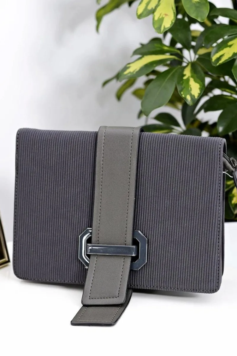 Listonoszki>Boto Damska Torebka Szara Listonoszka