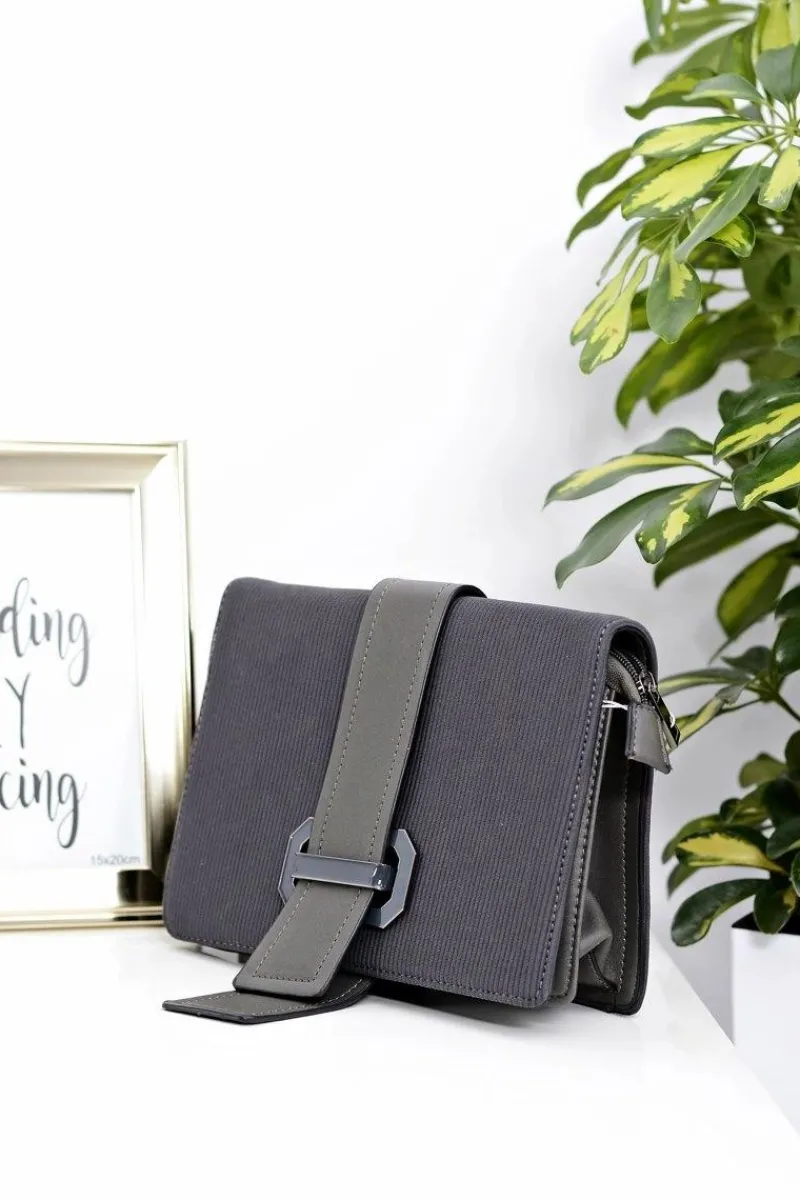 Listonoszki>Boto Damska Torebka Szara Listonoszka