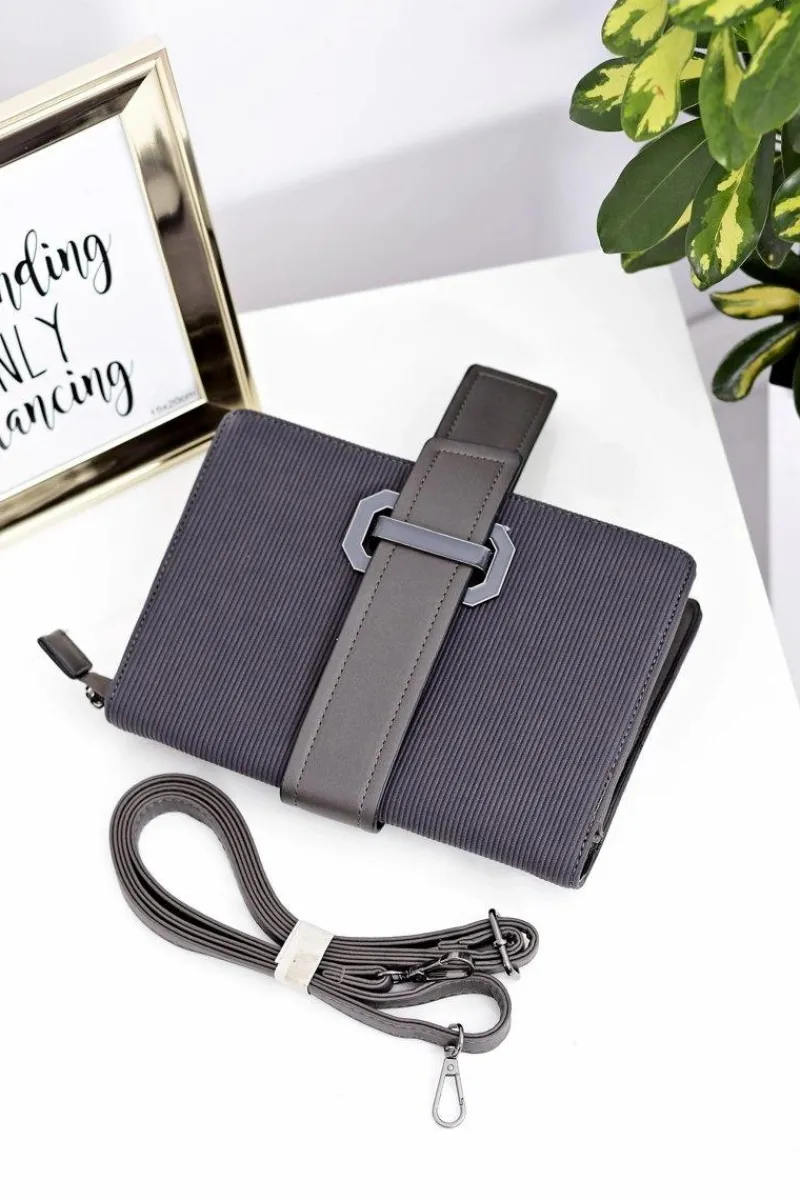 Listonoszki>Boto Damska Torebka Szara Listonoszka