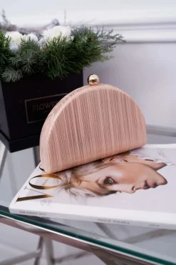 Kopertówki>Boto Damska Torebka Wieczorowa Różowe Złoto