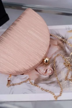 Kopertówki>Boto Damska Torebka Wieczorowa Różowe Złoto