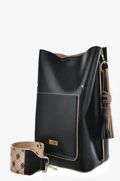 Torebki Klasyczne>Big Star Shoes Damska Torebka Z Eko Skóry Big Star OO574138 Czarna