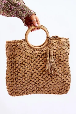 Torebki Klasyczne|Listonoszki>Boto Damska Torebka Z Frędzlami Beżowa