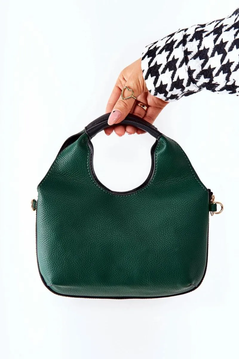 Sale Nobo Damska Torebka Z Paskiem L2990 Czarno-Zielona