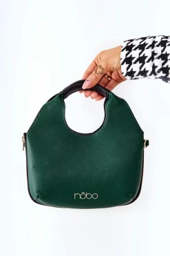 Sale Nobo Damska Torebka Z Paskiem L2990 Czarno-Zielona