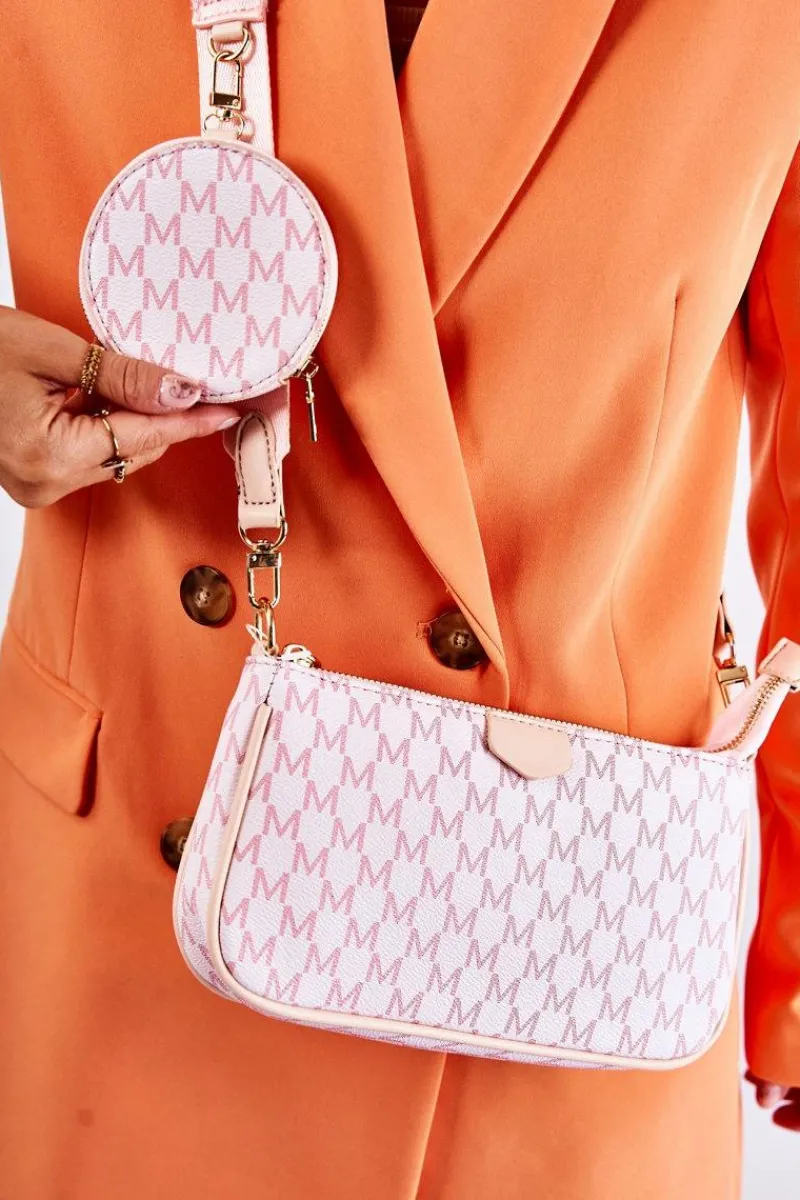 Hot Damska Torebka Z Portmonetką 3w1 Różowa Bormea Torebki Klasyczne|Listonoszki