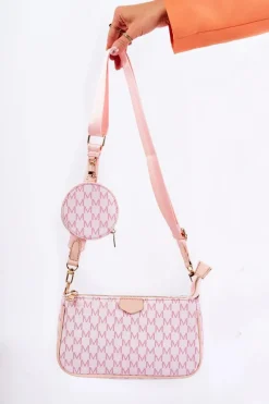 Hot Damska Torebka Z Portmonetką 3w1 Różowa Bormea Torebki Klasyczne|Listonoszki