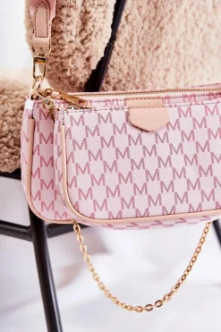 Hot Damska Torebka Z Portmonetką 3w1 Różowa Bormea Torebki Klasyczne|Listonoszki