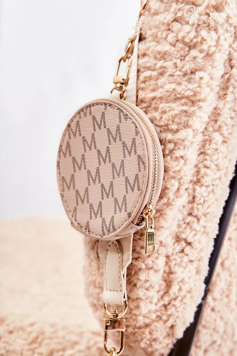 Clearance Boto Damska Torebka Z Portmonetką 3w1 Beżowa Bormea