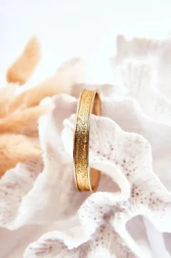 Discount Damska Wsuwana Bransoletka Z Tłoczeniem Złota Bransoletki