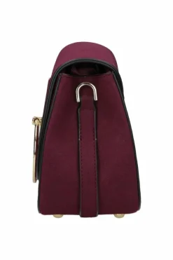 Damska Zamszowa Torebka Bordowa NBAG-F0180-C005 Torebki Nobo