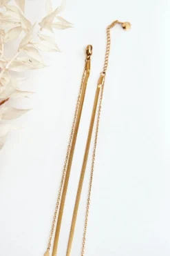 Hot Damski Łańcuszek Żmijka Z Motylami Naszyjniki