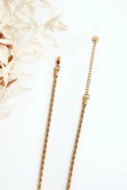 Naszyjniki>Glam Chic Damski Łańcuszek Typu Singapur Złoty