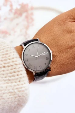 Best Ernest Damski Analogowy Zegarek Na Pasku Czarny