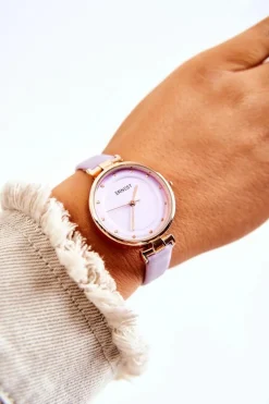 Discount Damski Analogowy Zegarek Fioletowy Zegarki