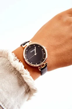 Sale Damski Analogowy Zegarek Czarny Zegarki