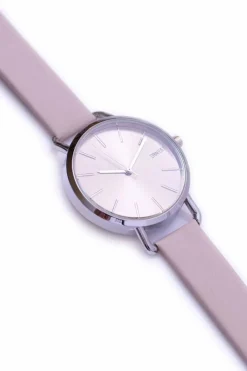 Zegarki>Ernest Damski Beżowy Zegarek ze Srebrną Kopertą Contero