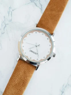 Outlet Damski Brązowy Zegarek Harmon Zegarki