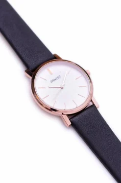 Zegarki>Ernest Damski Czarny Zegarek Vega