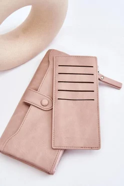 Online Boto Damski Duży Pojemny Portfel Różowy Evina