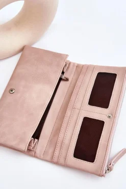 Online Boto Damski Duży Pojemny Portfel Różowy Evina