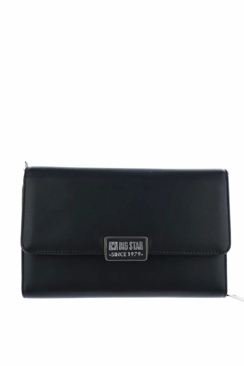 Clearance Damski Duży Portfel Big Star II674002 Czarny Portfele