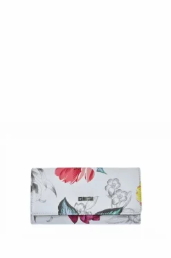 Portfele>Big Star Shoes Damski Duży Portfel Kwiaty Big Star JJ674017 Biały