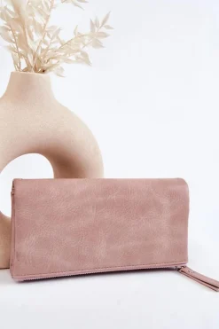 Boto Damski Duży Portfel Na Magnes Różowy Connes