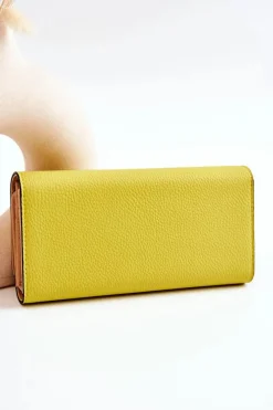 Discount Nobo Damski Duży Portfel Skórzany M0123-C002 Żółty