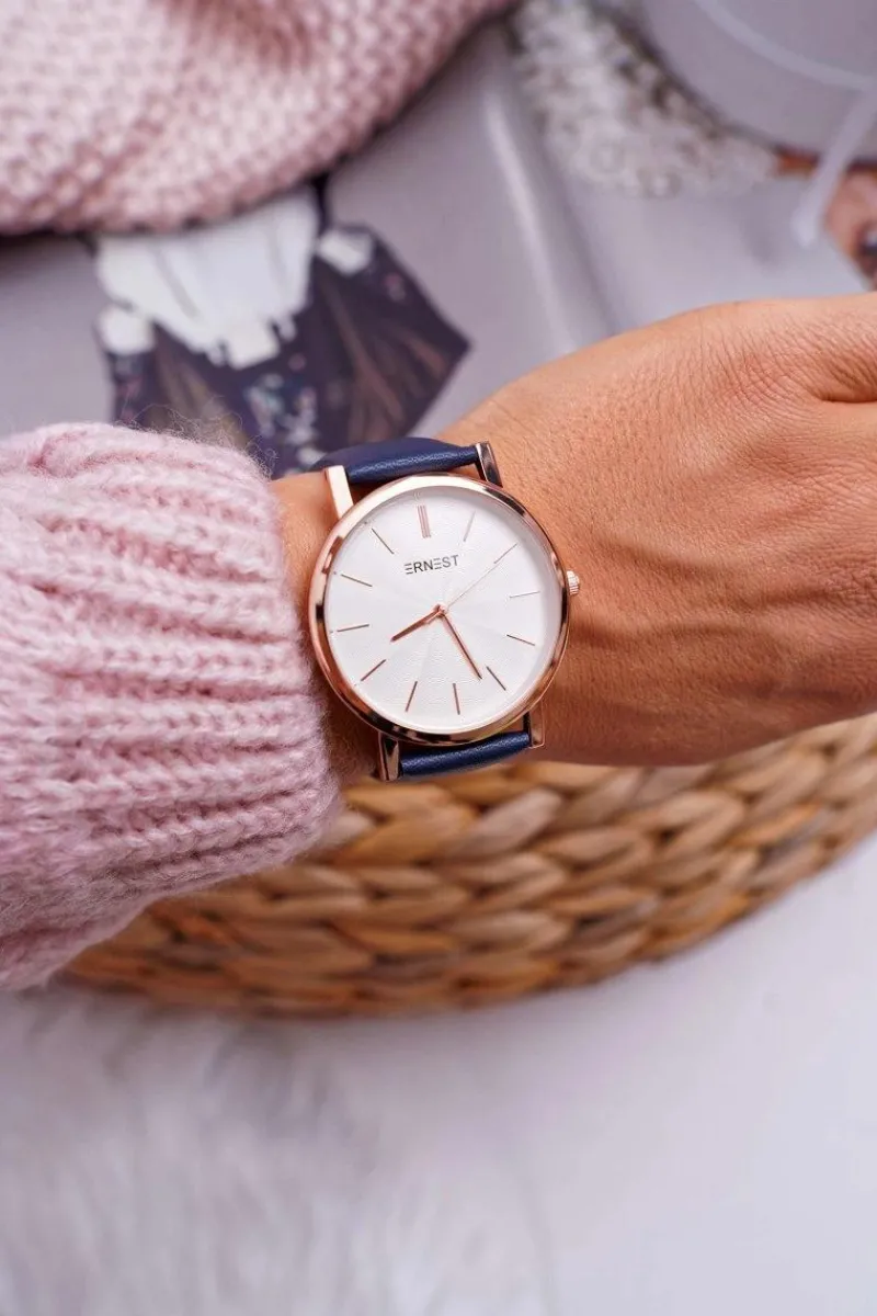 Hot Damski Granatowy Zegarek Vega Zegarki