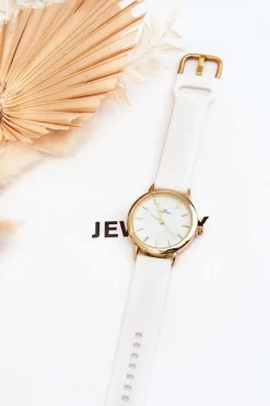 Zegarki>Giorgio&Dario Damski Gumowy Zegarek Biały