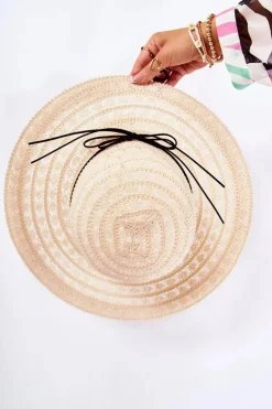 Discount Damski Kapelusz Ażurowy Beżowy Elif Okrycia Głowy