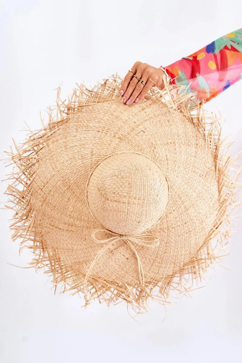 Best Boto Damski Kapelusz Słomkowy Beżowy Majla