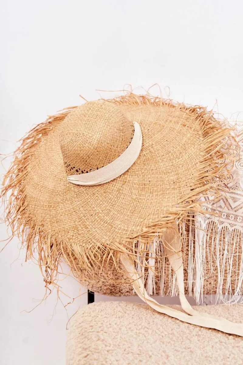 Okrycia Głowy>Boto Damski Kapelusz Słomkowy Beżowy Talia