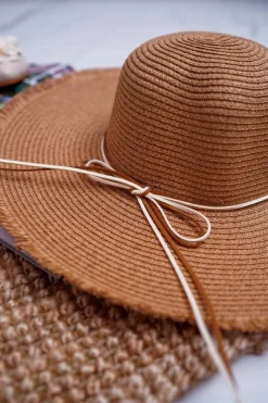 Okrycia Głowy>Boto Damski Kapelusz Słomkowy Beżowy La Madrid