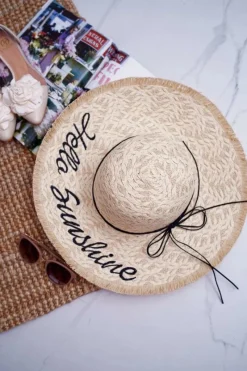 Best Boto Damski Kapelusz Słomkowy Słomiany kolor Sunshine