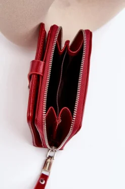 Best Boto Damski Lakierowany Portfel Portmonetka Z Ekoskóry Czerwony Zalirna