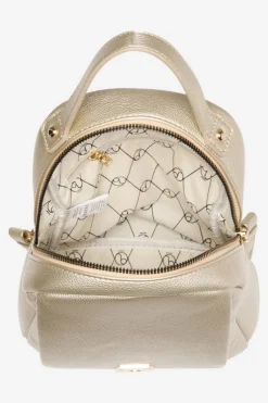 Damski Mały Plecak Z Eko Skóry BAGP230-K023 Złoty Plecaki|Torebki Nobo