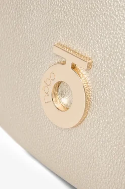 Damski Mały Plecak Z Eko Skóry BAGP230-K023 Złoty Plecaki|Torebki Nobo