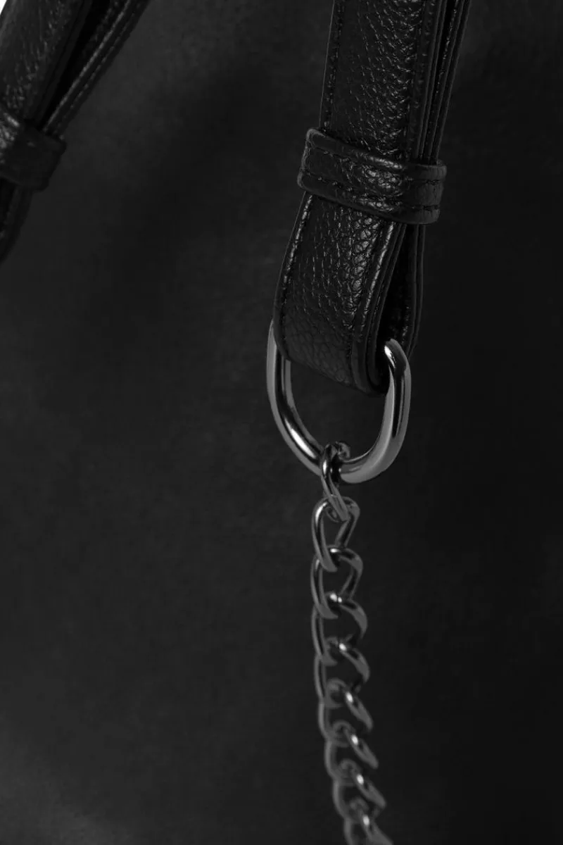 Plecaki|Torebki Nobo>Nobo Damski Mały Plecak Z Eko Skóry BAGP230-K020 Czarny