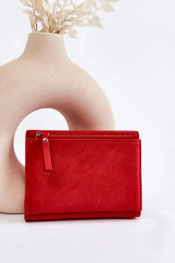 Best Damski Mały Portfel Na Magnes Czerwony Zaya Portfele