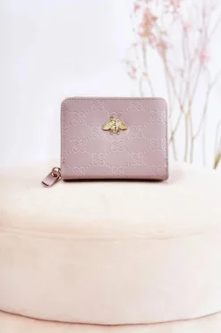 Online Boto Damski Mały Portfel Z Ozdobą Szary Sanchos