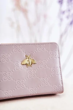 Online Boto Damski Mały Portfel Z Ozdobą Szary Sanchos